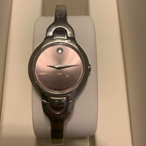 Movado 84 a1 1846 pink face watch